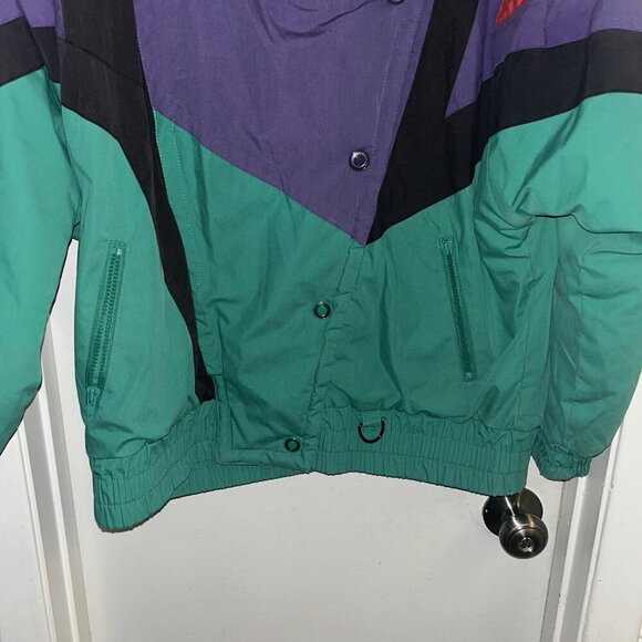 Vintage Andy Johns Multicolor Full Zip Retro 80s 90s Winter Ski Jacket Medium - Picture 4 of 8